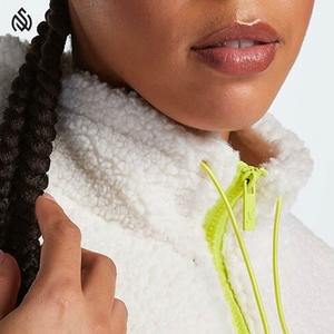 Chaquetas de moda Chaqueta de lana para exteriores para mujer Nueva llegada Diseño personalizado Chaqueta de lana polar Sherpa transpirable - Product Image 4