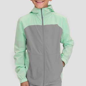 Veste coupe-vent en polyester de haute qualité, légère, pour activités de plein air, pour enfants et garçons, vente en gros - Product Image 1