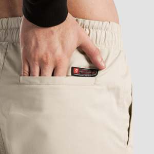 Pantalon de randonnée 100% coton blanc, logo personnalisable, coupe droite, fermetures éclair décoratives, taille XL, cargo tactique coloré en sergé tissé - Product Image 5