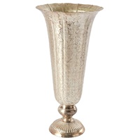 Support à fleurs de luxe en métal professionnel en forme de flûte, vase à double design pour arrangements floraux, centre de table pour la maison, l'hôtel, les mariages et les fêtes