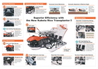 Transplanteur de riz Kubota robuste à conducteur marchant KNP-4W semoir automatique Opération simple et facile au prix de gros