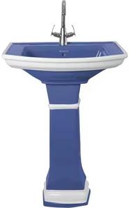 Green Designer Lavabo Pedestal Sink-Lavabo de manos de cerámica para uso doméstico, artículos sanitarios Premium de Morbi, India - Product Image 3