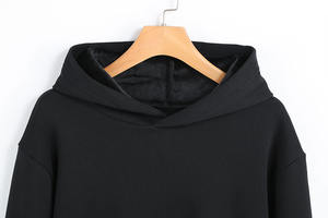 Sweat-shirt à logo brodé personnalisé OEM, design de plaque lumineuse, sweat-shirt uni pour homme et femme, sweat-shirt décontracté ample - Product Image 3