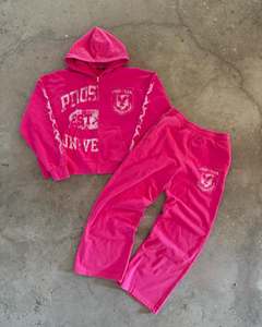 ชุดฝึกปักลายทางมีซิปมีฮู้ด, ระบายอากาศได้ดีซักกรดสำหรับผู้ชายและผู้หญิงผ้าฝ้าย100% - Product Image 3