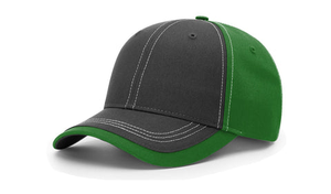 Custom Embroidery Richardson 275 5 Panel Charcoal Front Contrast Stitching <b>Waterproof</b> Polyester/Cotton Adjustable Baseball <b>Cap</b> - Product Image 5