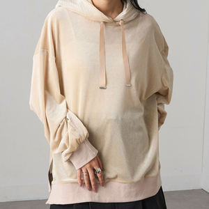 Sweat à capuche confortable au design minimaliste, prix direct usine / Tissu en velours à prix de gros, idéal pour un usage décontracté, sweat à capuche pour femmes 2026 - Product Image 5