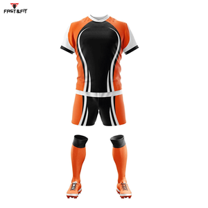 2025 Kit de uniformes de Rugby con diseño de sublimación 100% Material de poliéster hecho Kit de uniforme de Rugby de sublimación transpirable a la venta - Product Image 1