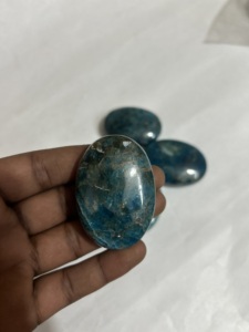 100% pierre de palmier d'apatite bleue en cristal de guérison naturelle de haute qualité pour pierre de méditation pierre de palmier d'apatite bleue, - Product Image 2