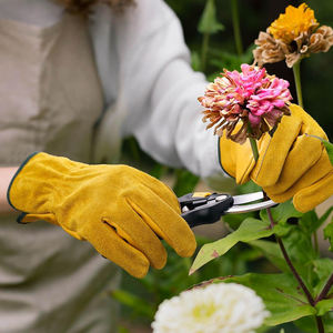 Guantes de Trabajo de Cuero, Guantes de Soldadura Resistentes al Calor, Guantes de Soldadura de Piel de Vaca para Adultos - Product Image 2