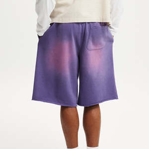 Conjunto de Dos Piezas de Verano con Lavado Ácido y Logotipo Personalizado, Traje Deportivo Informal para Hombre, Pantalones Cortos Lisos - Product Image 3