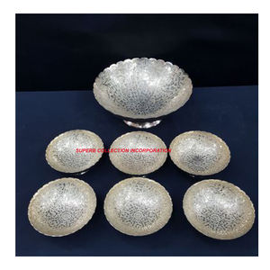 Juego de 7 piezas de grabado dorado, cuenco para chocolates, estilo árabe para chocolate/frutas secas/aperitivos/frutas, muestra gratis - Product Image 3