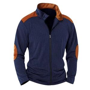 Chaqueta Universitaria Premium de Nuevo Estilo, Personalizada OEM ODM, al por Mayor, con Parches de Cuero en Contraste, Botones, Estilo Letterman, Ropa Exterior de Moda para Hombre - Product Image 6