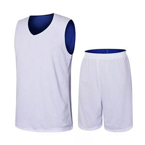 2025 grande taille respirant Sublimation réversible sans manches hommes basket-ball uniforme ensembles Jersey - Product Image 4