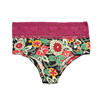Braguitas de Algodón de Bambú para Mujer, Marca Privada, Estampadas, Cintura Media, Elásticas y Suaves, Tejido Delgado, Cómodas para Uso Diario