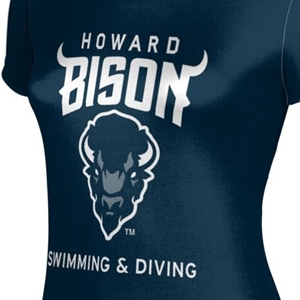 Camiseta deportiva Unisex Howard Bison personalizada HBCU camiseta de natación y buceo con logotipo frontal tela de punto transpirable estilo Formal - Product Image 3