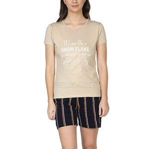 Ensemble short pour femmes 2025 Nouveau style de vêtements d'entraînement en coton avec logo personnalisé Vêtements d'entraînement Ensembles courts pour femmes - Product Image 5