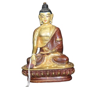 Estatua de Metal de bronce de estilo Tibetano para decoración Interior, estatua de alta calidad con acabado antiguo de budismo, estilo religioso de la India - Product Image 3