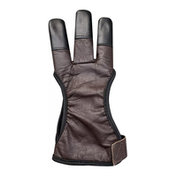 Gants de tir à l'arc FIT CHAMP de haute qualité, personnalisables, en cuir souple, demi-doigts, respirants et légers pour le tir et la chasse