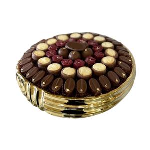 ชามเสิร์ฟช็อคโกแลตที่ทันสมัยทำด้วยค้อนชามโลหะสีทองหรูหราเหมาะสำหรับงานแต่งงานและกิจกรรมของขวัญในราคาสมเหตุสมผล - Product Image 4