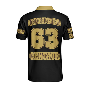 Camiseta Polo Iota Phi Theta para Hombre, 1963, Bordada, Fraternidad Griega, Algodón Premium, Liga Ivy, Universitaria - Product Image 2