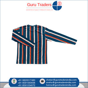 Top Sellling Cotton Polyester Made Round Neck <b>Long</b> <b>Sleeves</b> Men's Vertical <b>Stripes</b> <b>T</b>-<b>shirt</b> for Casual Wear for World Wide Buyers - Product Image 5