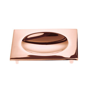 Jabonera de acero inoxidable de oro rosa, jabonera de barra de metal, jabonera de diseño moderno - Product Image 3