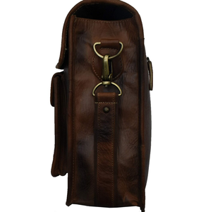 Personalized Leather Laptop Messenger <b>Briefcase</b> Men, Monogram Cross Body Computer Sling Gifts for Him Leather <b>Briefcase</b> Man - Product Image 2