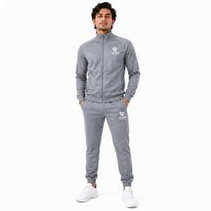 Conjunto Deportivo Unisex Gris con Capucha 2 en 1, Forro Polar, Manga Larga, Color Sólido, Informal, con Bolsillos Laterales y Cierre con Cordón, Estilo Otoñal - Product Image 6