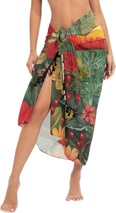 Elegant Polyester Sarong Multi Use Beach Wrap for Casual and Resort Looks - Product Image 2