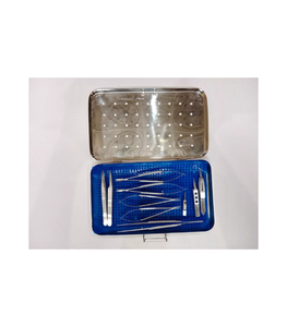 Juego de microcirugía, tijeras manuales de acero inoxidable para microagujas, instrumentos quirúrgicos de clase II con certificación CE - Product Image 1