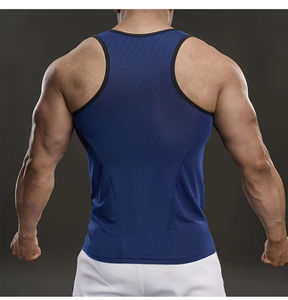 Camiseta Deportiva sin Mangas para Hombre, Estilo Musculoso, Ajustada, para Correr, Cuello Redondo, Lisa, para Fisicoculturismo y Fitness, Novedad 2025 - Product Image 4