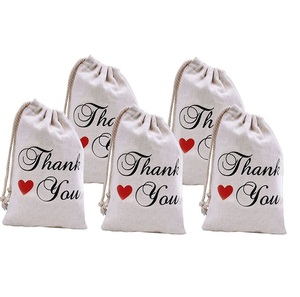 Haute qualité grand maquillage cadeau cosmétique poussière stockage toile cordon sac petit coton bijoux pochette pour Shopping qualité - Product Image 6