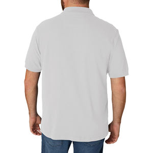 Mode tricoté uni respirant Slim Fit col été évacuation de l'humidité hommes polos tenue décontracté vêtements d'extérieur Polo T-Shirts - Product Image 6