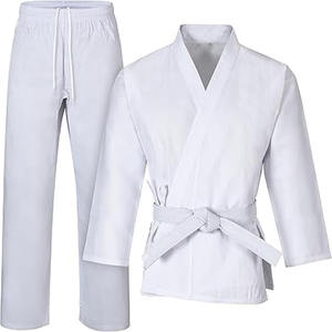 Vêtements de karaté pour hommes et femmes avec logo personnalisable, uniforme de taekwondo en pin Dobok pour adultes, vente en gros - Product Image 3
