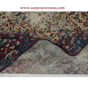 Tapis antimicrobien tissé en coton persan marine de haute qualité grande taille décor à la maison pile en peluche pour animaux de compagnie fournisseur de confiance - Product Image 1