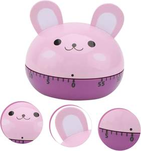 Temporizador Mecánico de Plástico de 60 Minutos con Forma de Oso Adorable para Cocinar - Product Image 5