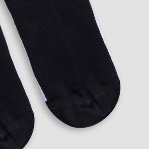 Vital Sporty Quarter <b>Socks</b> <b>Black</b> Customizable Logo Jacquard Print Embroidery Comfortable Breathable Anti-Bacterial for Cycling - Product Image 6
