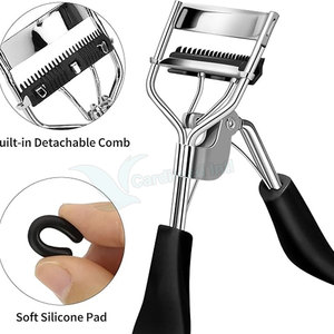 Rizador de pestañas de acero inoxidable con Mango antideslizante hecho a medida, rizador de extensión de pestañas con acabado de espejo - Product Image 3