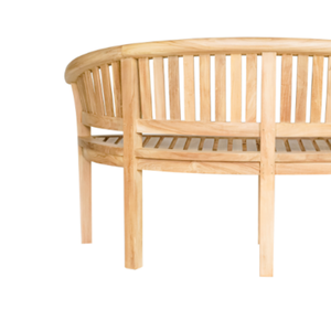 Banc de patio extérieur moderne en bois massif avec dossier - Écologique et durable pour les jardins, les parcs et les espaces publics - Product Image 5