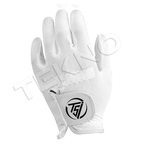 Cabretta-Guantes de golf para hombre, de cuero y diseño híbrido PU, marca personalizable, colores OEM, equipo deportivo duradero - Product Image 1
