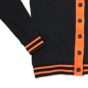 Logos personnalisés sur Orange et noir pull à manches longues en tricot femmes chandails Cardigans col en V sororités & collège fraternité - Product Image 4