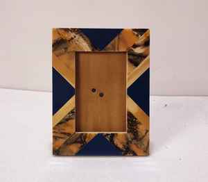Cadre photo carré en bois massif écologique A4 8x10 Noyer Bois dur Art mural rustique pour mariage/anniversaire - Product Image 2