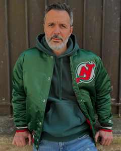 Customized Design Team Name & Number Winter Canvas Satin <b>Bomber</b> <b>Jacket</b> with Embroidery Windproof & Waterproof for <b>Men</b> - Product Image 2
