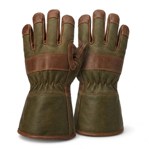 Gants en cuir de qualité supérieure, antidérapants, avec manchette renforcée, conçus pour une sensation douce, construction robuste, mouvements flexibles, usage général - Product Image 2