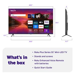 ทีวีมินิ LED ขนาด 55 นิ้ว รุ่น My Store พร้อมระบบ Local Dimming และ Wi-Fi จอแบน 4K LCD พร้อมอุปกรณ์ติดตั้งและอุปกรณ์เสริม - Product Image 5