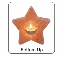 Star Shape Natural <b>Pink</b> Himalayan Salt Tea Light <b>Candle</b> Holder Hand Carved Crystal Rock Votive Stand for Wedding Home Decor - Product Image 2
