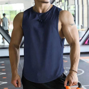 Camiseta sin Mangas Deportiva para Hombre, Transpirable, de Secado Rápido, Tejido 3D, para Gimnasio y Fitness, Alta Calidad, Última Llegada, MOQ Bajo - Product Image 4