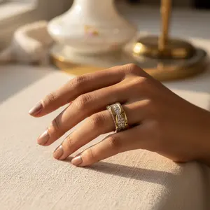 Anillo de Plata 925 con Circonita Cúbica para Mujer, Joyería Elegante para Regalo - Product Image 2