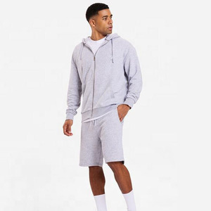 Heavyweight Cotton <b>Men</b> 2 Piece <b>Short</b> Sets Unisex Sweatshirt and Sweat <b>Short</b> Tracksuit Custom Hoodie and <b>Shorts</b> Set - Product Image 1