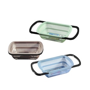 Scolapiatti rettangolare estensibile in plastica - Product Image 1